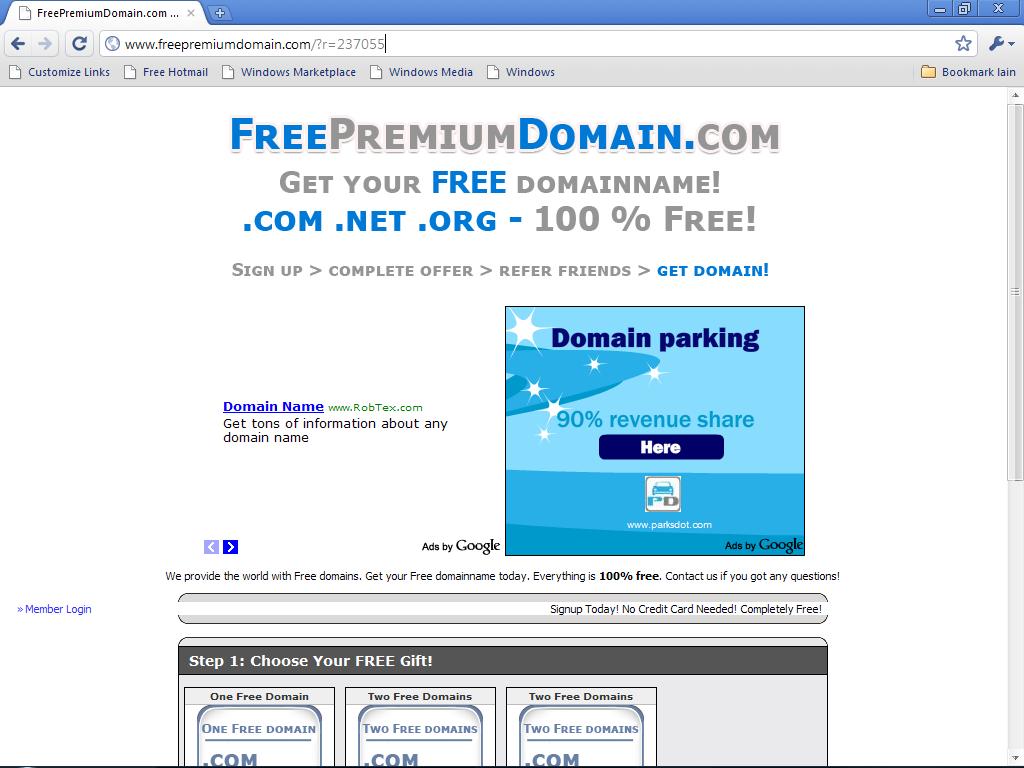 Membuat Domain .com Gratis Dengan Mengajak 9 Refferal